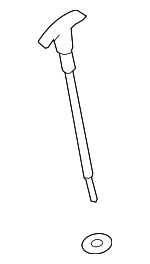 266112E022 - Engine: Dipstick for Hyundai: Elantra, Elantra Coupe, Elantra GT, Kona, Sonata, Tucson, Veloster Image