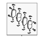 4216002 - : Brake Pads for Mercedes-Benz Image