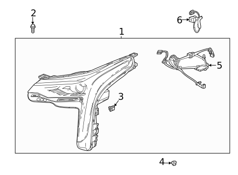 Headlamp Components for 2014 Cadillac ATS #8