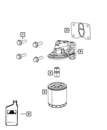 68523994AA - 2.4L I4 Gas; Engine: 0w20 Engine Oil for Mopar Image