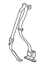 5HQ391J8AB - Electrical: Center Seat Belt for Ram: Dakota Image