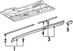 7583030010C0 - Body: Rocker Molding for Lexus Image