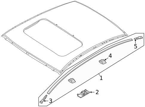 Exterior Trim - Roof for 2017 Mazda 3 #0
