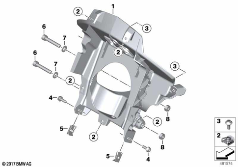 Motorcycle Trim Section, Windshield for 2025 BMW-Motorrad G 310 GS #2