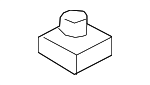 90118WB369 - Body: Bumper Splash Shield Nut for Toyota Image