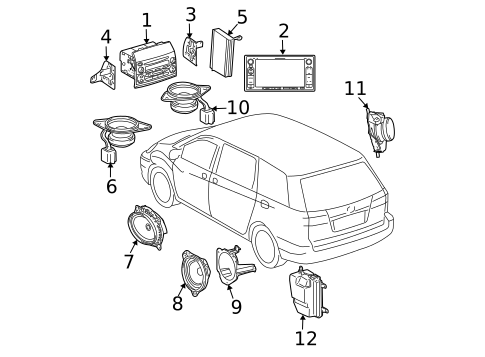 Sound System for 2009 Toyota Sienna #0
