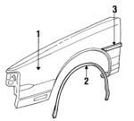 20727808 - Body: Fender for Oldsmobile: Toronado Image