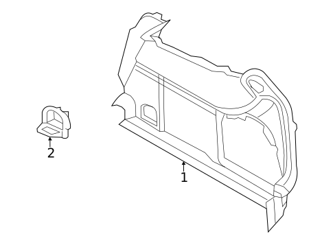 Interior Trim - Rear Body for 2025 Audi A3 Quattro #3