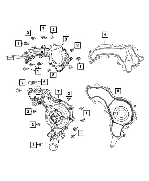 Water Pump and Related Parts for 2023 Jeep Gladiator #0