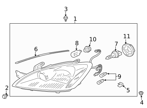 Bulbs - Chassis for 2006 Mitsubishi Lancer #1
