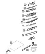 68477414AA - : Nameplate for Mopar Image