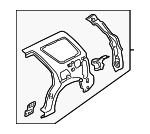 5L8Z7827864AA - Body: Inner Panel Assembly for Ford: Escape | Mercury: Mariner Image