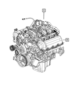 R2637078AC - 3.7L Gas; Engine: Long Block Engine, Remanufactured for Mopar Image
