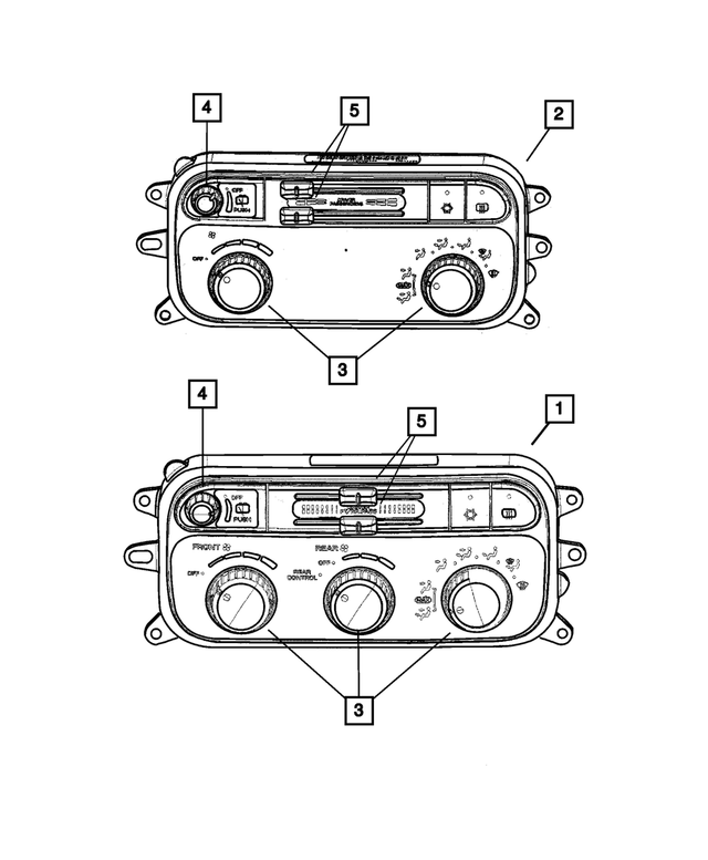 55056250AE - Air Conditioning &amp; Heater: A/c And Heater With Zone Control for Mopar Image