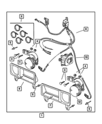 6035422 - Mopar Accessories - Component Parts: Square Head Bolt for Dodge: Ram 1500, Ram 2500, Ram 3500 Image
