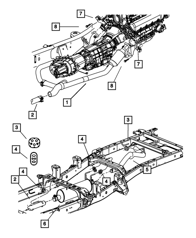 55366320AC - Exhaust: Exhaust Tailpipe for Mopar Image