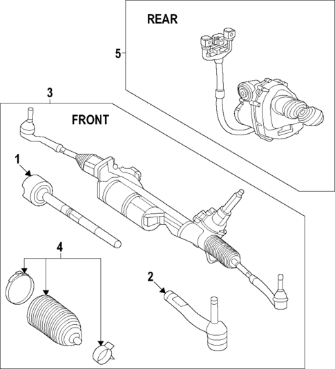 Steering Gear & Linkage for 2023 Mercedes-Benz SL43 AMG #1