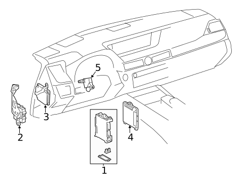 Electrical Components for 2016 Lexus IS200t #1