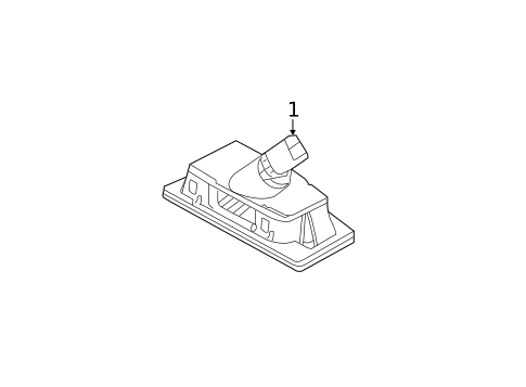 License Lamps for 2013 Kia Forte #1