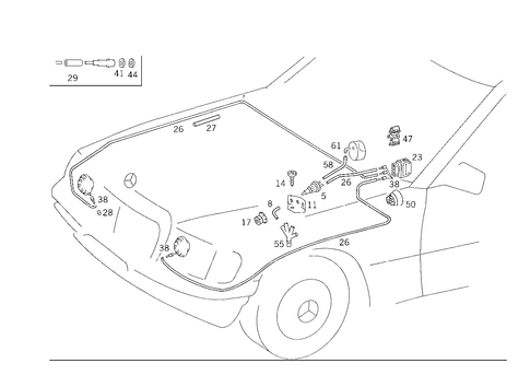 Engine Vacuum Connection and Light Range Regulator for 1993 Mercedes-Benz 500E #0