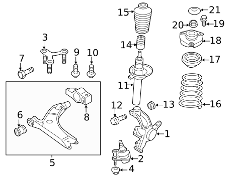 Suspension Components for 2009 Audi TTS Quattro #0