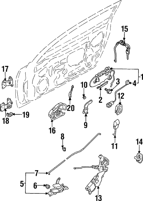 Front Door for 1993 Subaru SVX #0