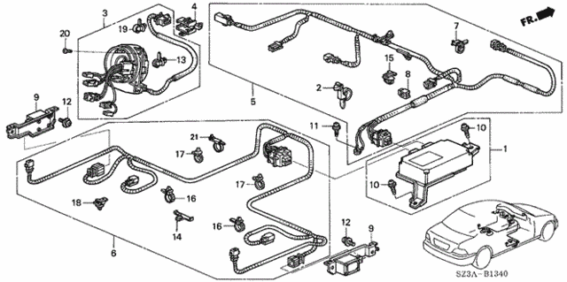 SRS Unit for 2004 Acura RL #0