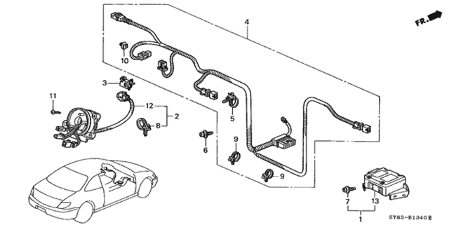 SRS Unit for 1998 Acura CL #0