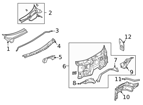 Cowl for 2005 INFINITI G35 #0