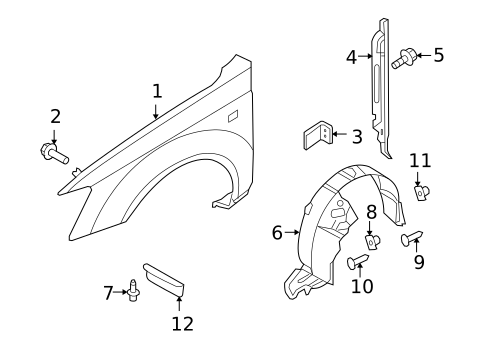 Fender & Components for 2006 Hyundai Sonata #0