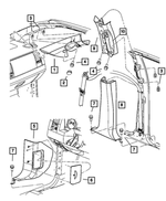 5KR77BD5AA - Electrical: Fuse Access Cover for Mopar Image