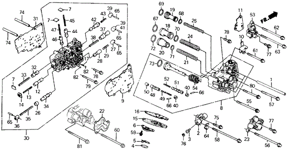 AT Secondary Body - Servo Body for 1991 Honda Civic #0