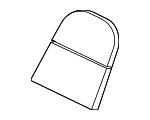 99152144800 - Body: Seat Back Pad for Porsche: 718 Boxster, 718 Cayman, 718 Spyder, 911, Cayman Image