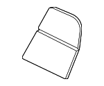 997521387012W0 - Body: Seat Back Cover for Porsche: 718 Boxster, 718 Cayman, 718 Spyder Image