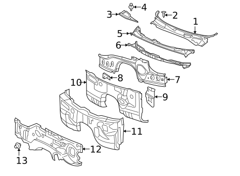 Cowl for 2005 Chrysler 300 #0