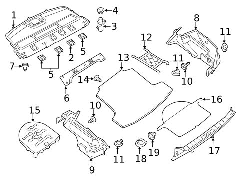 Interior Trim - Rear Body for 2017 Nissan Altima #0