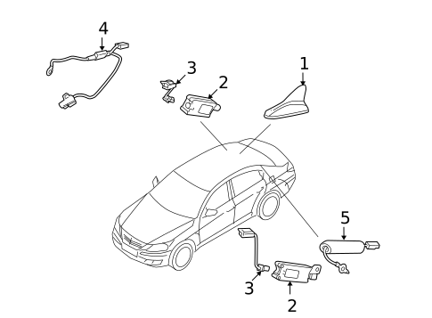 Antenna & Radio for 2012 Hyundai Genesis #0