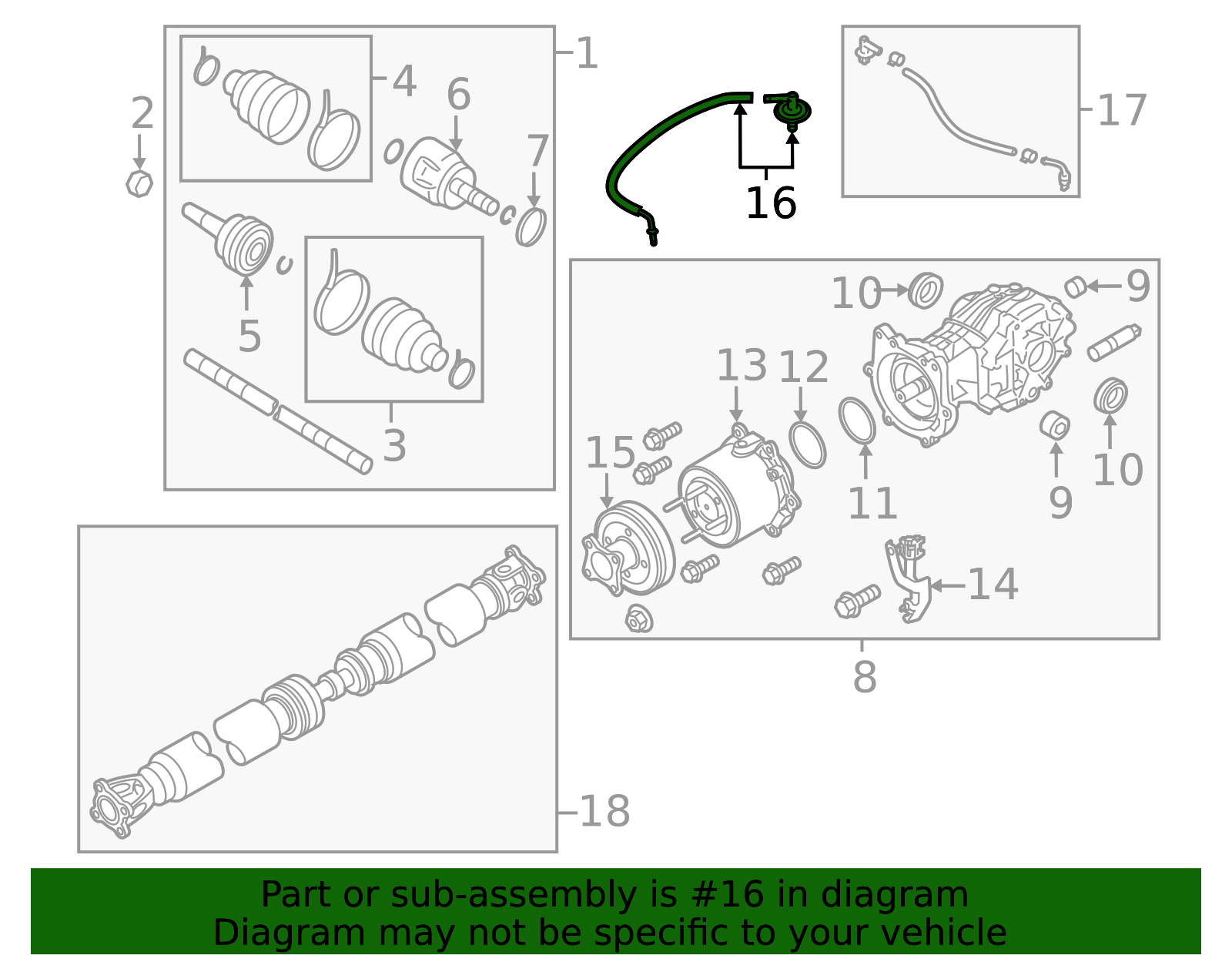 2013-2020 Nissan Pathfinder Breather Tube 38322-3JA1A | TascaParts.com
