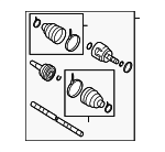 C96003JA0JNW - Universals &amp; Rear Axle: Value Advantageâ„¢ CV AXLE RR for Nissan: Pathfinder Image