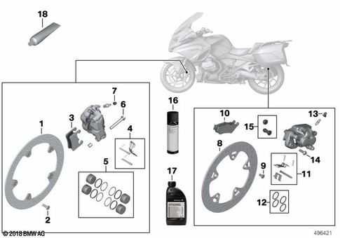 Brake Service for 2020 BMW-Motorrad R 1250 RT #0