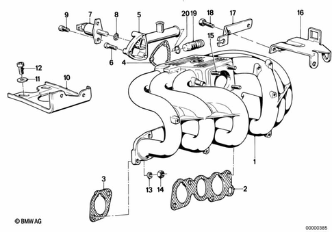 Intake Manifold for 1986 BMW 528e #0