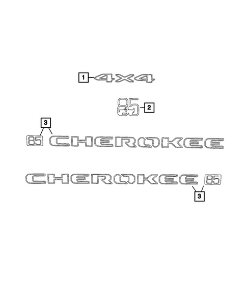 Decals and Tape strips for 2026 Jeep Cherokee #0