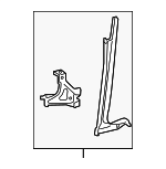 5320802200 - Body: Latch Support for Toyota: Corolla Image