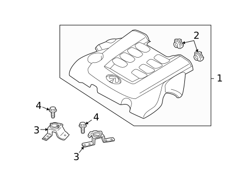 Engine Appearance Cover for 2011 INFINITI FX50 #0