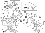 MN177354 - Body: Auxiliary Outlet Cover for Mitsubishi Image