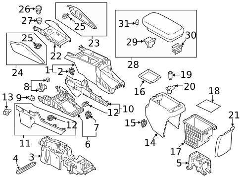 Console for 2025 Mitsubishi Outlander Sport #0
