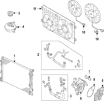 3QF121251E - : Radiator for Volkswagen: Atlas, Atlas Cross Sport Image
