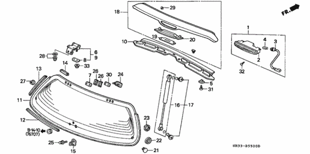 Tailgate for 1995 Honda Civic #0