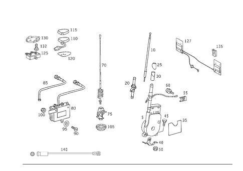 Antenna for 1997 Mercedes-Benz SL320 #0