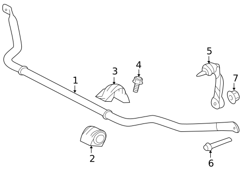 Stabilizer Bar & Components for 2018 Jaguar XJR575 #1